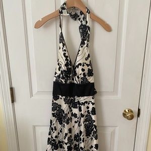 White House/Black Market Silky Halter Dress
